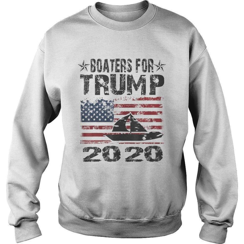 Boaters For Trump ConservativeAmerican Flag 2020 Sweatshirt